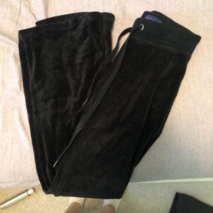velvet sweat pants